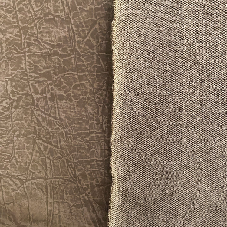 Earth Textured Faux Leather - Mocha