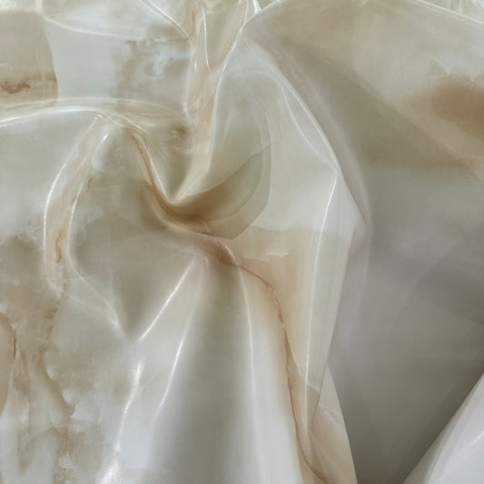 PVC - Marble Print - White