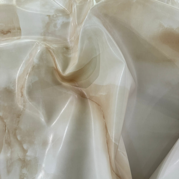 PVC - Marble Print - White