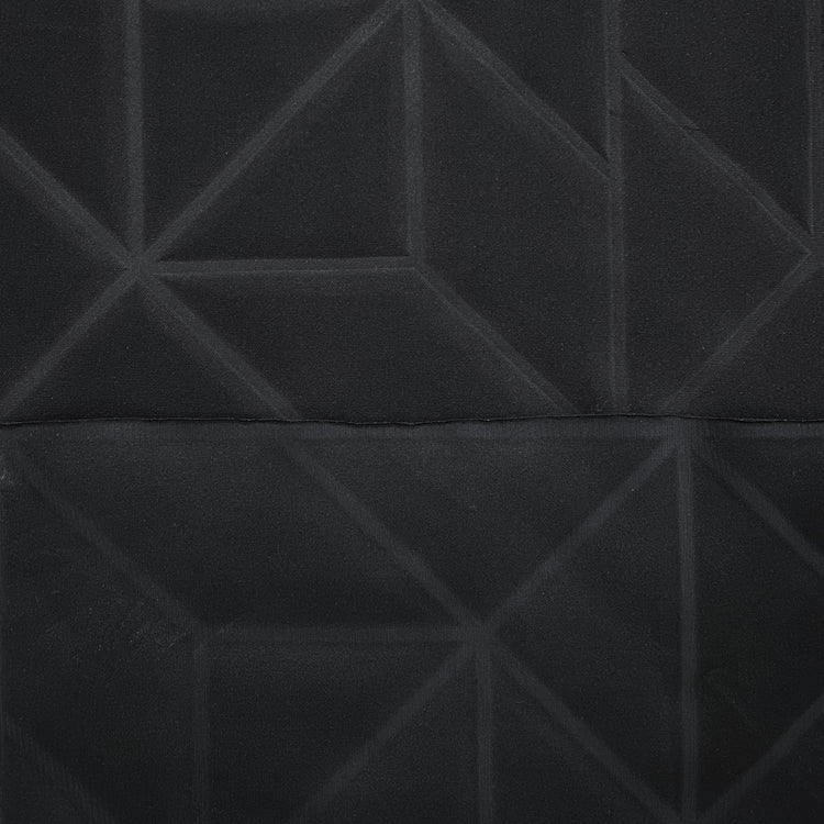Embossed Geometric Double Knit - Black
