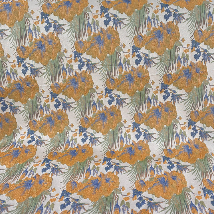 Wild Iris Jacquard - Green/Yellow