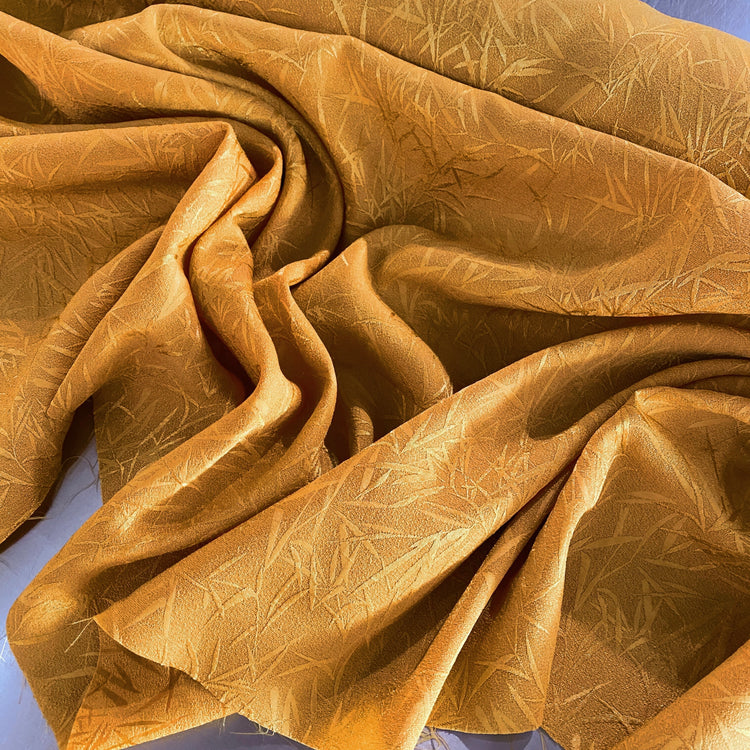Bamboo Leaf Crepe Damask - Goldenrod