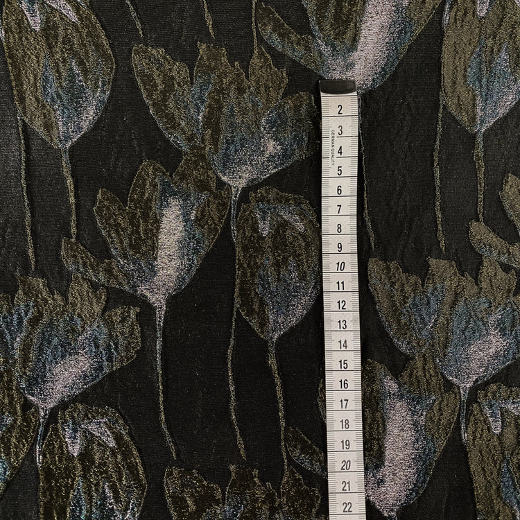 Spring Blossom Brocade - Metallic - Olive