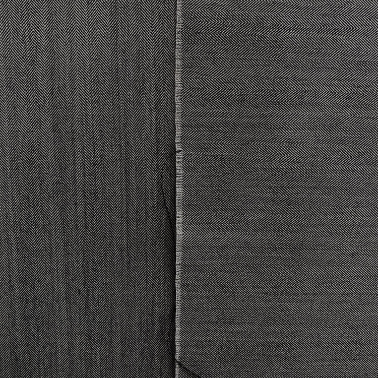 Australian Merino Worsted Wool Gabardine - Herringbone - Dark Grey