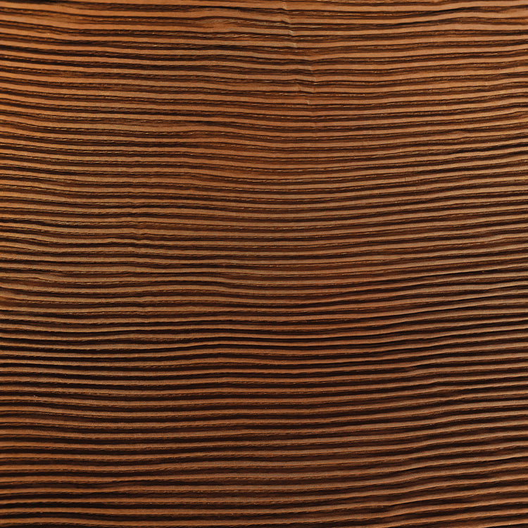 Accordion-Pleated Taffeta - Rust