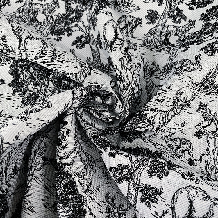 Forest Jacquard - White/Black
