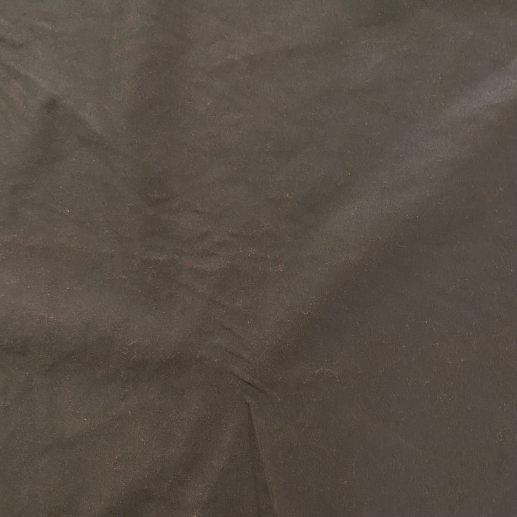 (Remnant) Coated Cotton Blend Broadcloth - Chocolate/Sienna - 0.6m