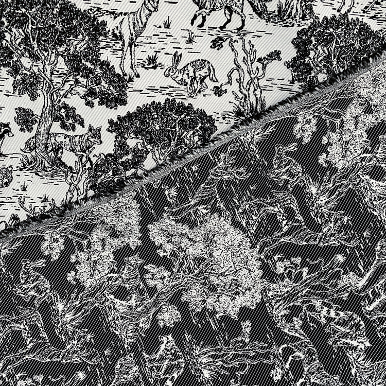 Forest Jacquard - White/Black