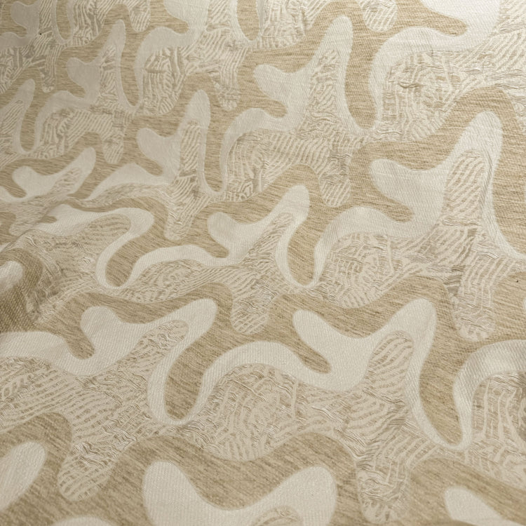 Organic Textured Lines Jacquard - Tan/Wheat