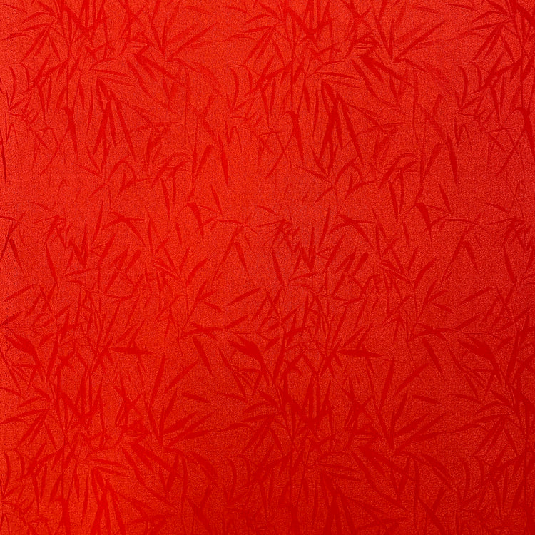 Bamboo Leaf Crepe Damask - Red