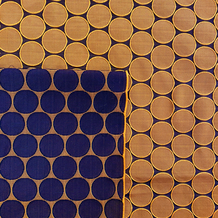 Raised Edge Disc Jacquard - Gold/Black