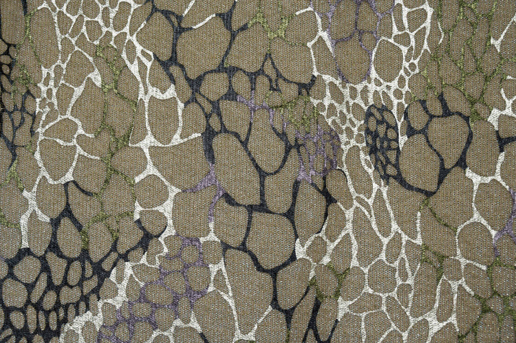 Metallic Animal Skin Double Knit - Light Mauve/Gold