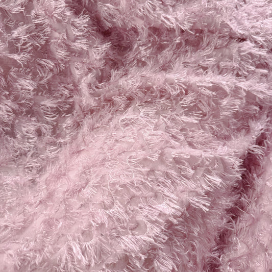 Fringed Wave Chiffon - Pink