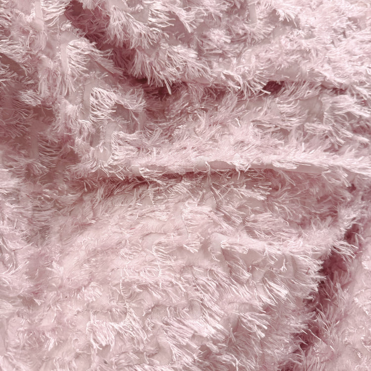 Fringed Wave Chiffon - Pink