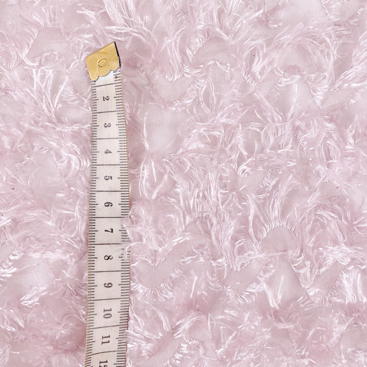Fringed Wave Chiffon - Pink