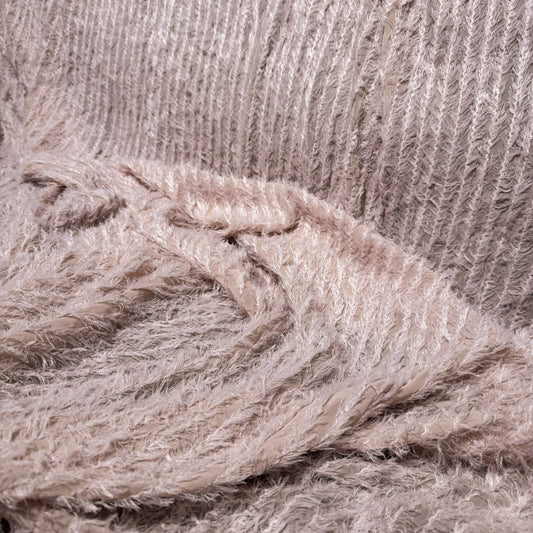 Tassel-Insert Chiffon - Salmon pink