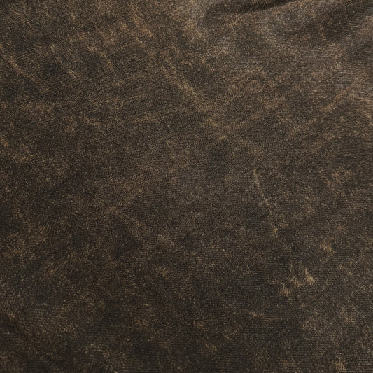 Natural Dyed Tussah Silk Herringbone - Saddle Brown