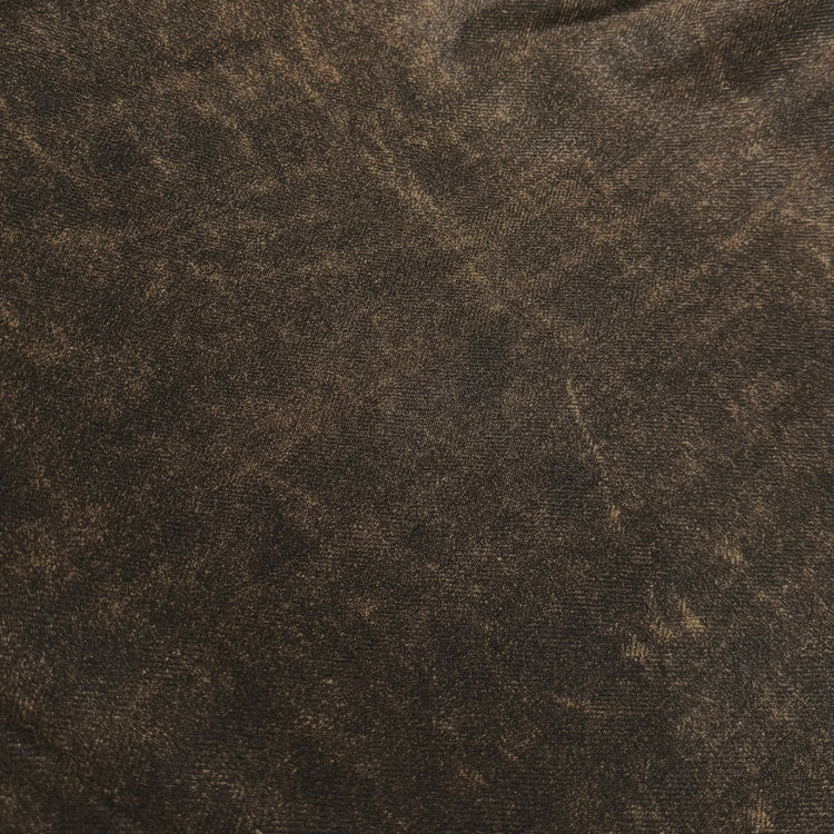 Natural Dyed Tussah Silk Herringbone - Saddle Brown