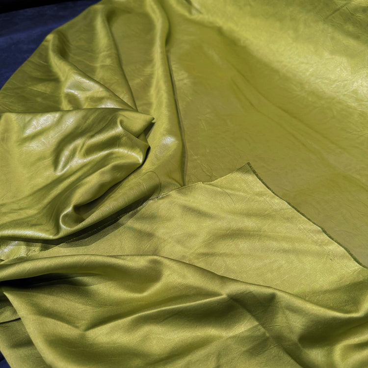 Leather Finish Satin - Olive