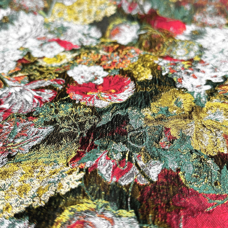 Acid Flora Jacquard - Crimson/Green/Yellow