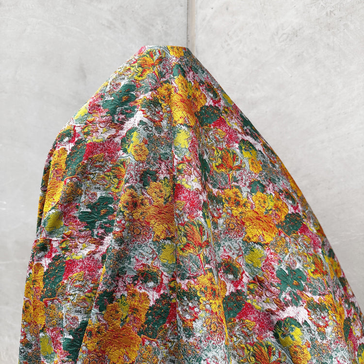 Acid Flora Jacquard - Crimson/Green/Yellow