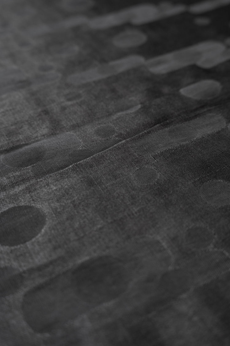 Art Deco Shapes Silk/Linen/Cotton Damask - Grey