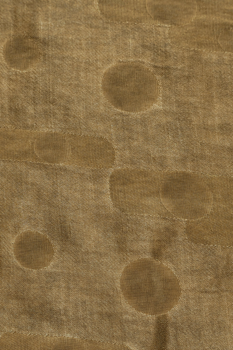 Art Deco Shapes Silk/Linen/Cotton - Dark Goldenrod