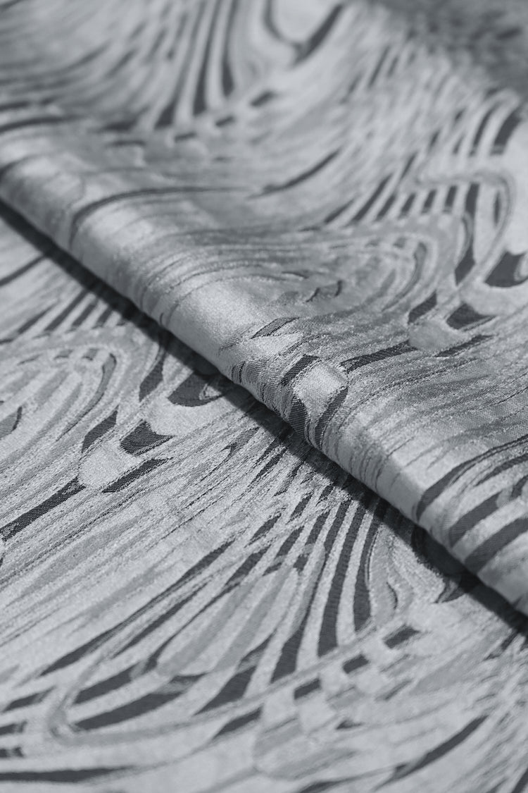 Rain Rivulets on the Window Jacquard - Silver/Slate