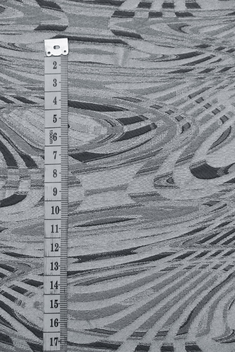Rain Rivulets on the Window Jacquard - Silver/Slate