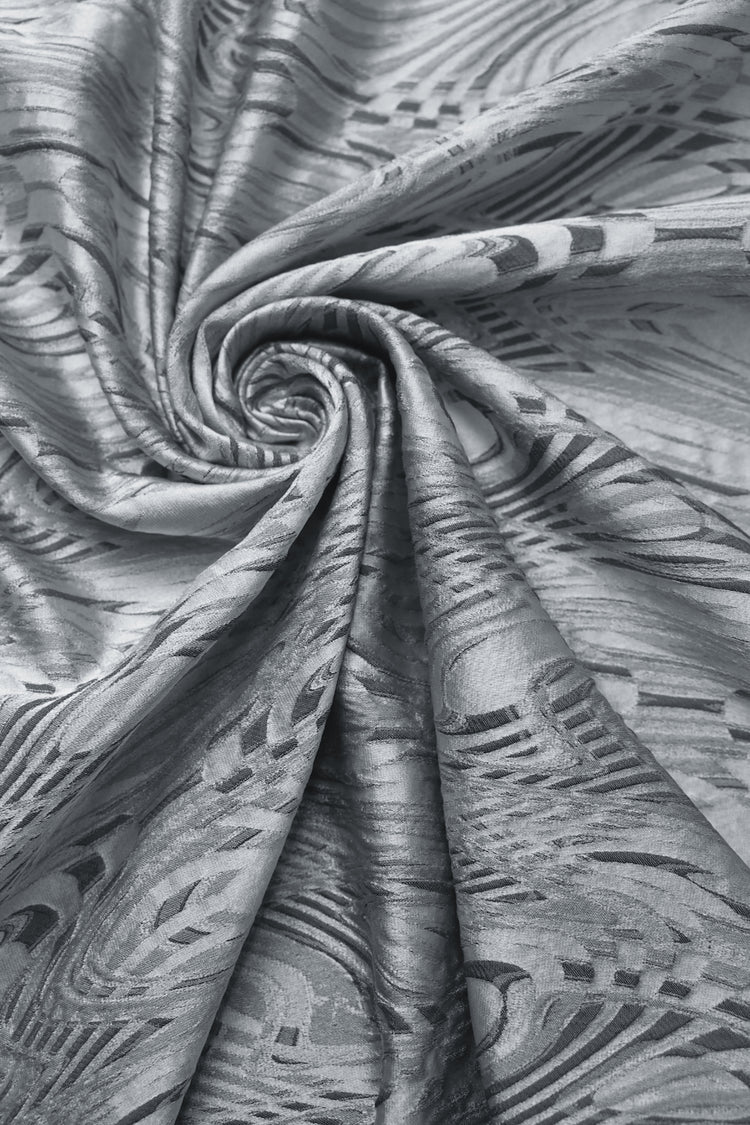 Rain Rivulets on the Window Jacquard - Silver/Slate