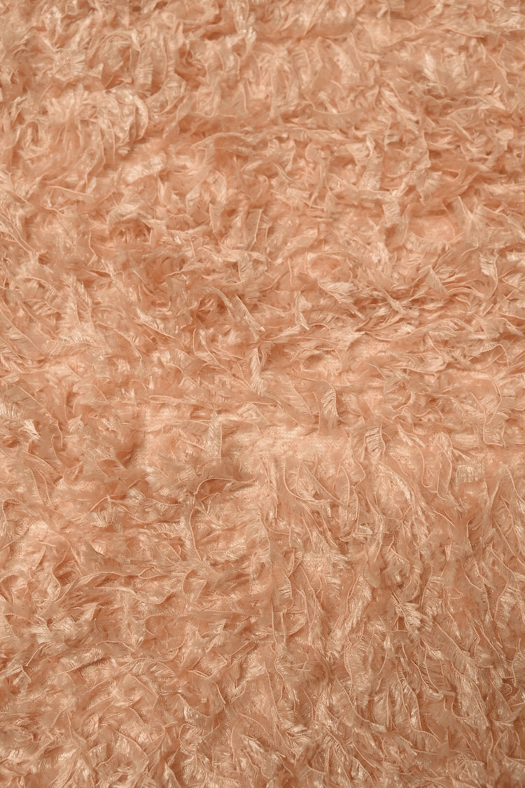 Faux Fur - Cut-Pile Warp Knit - Light Coral