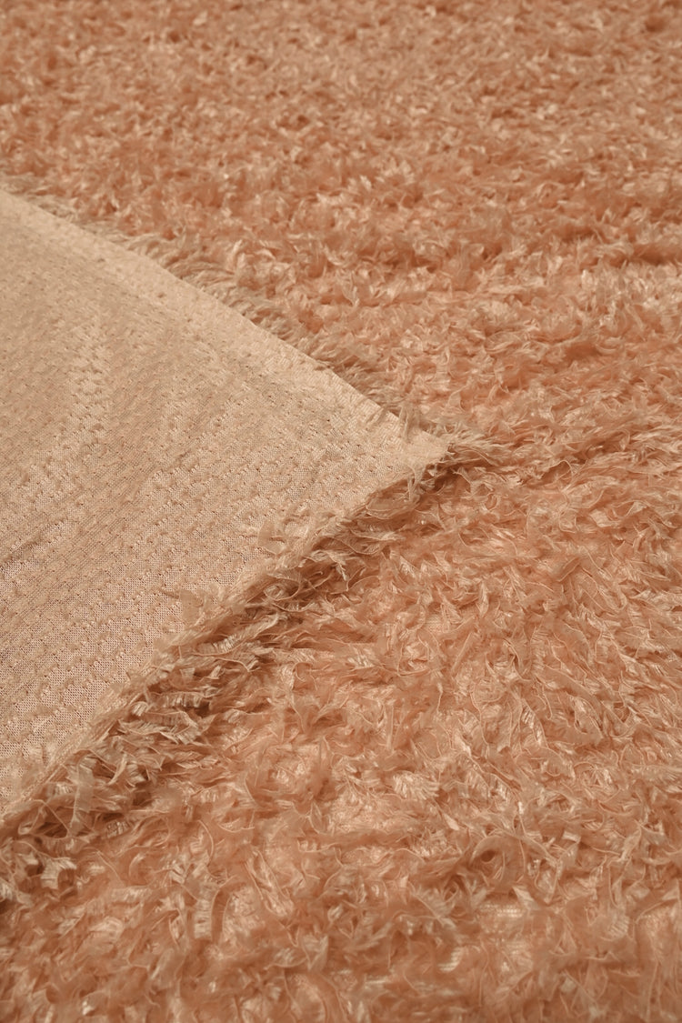 Faux Fur - Cut-Pile Warp Knit - Light Coral