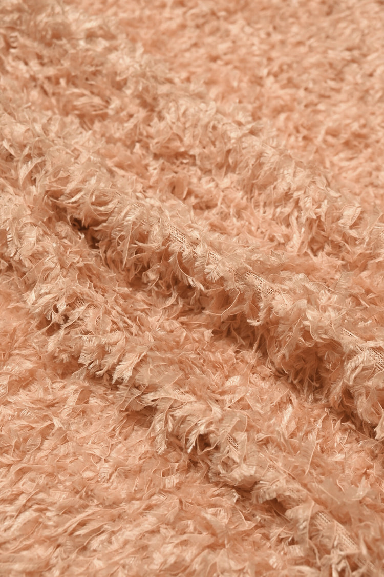 Faux Fur - Cut-Pile Warp Knit - Light Coral