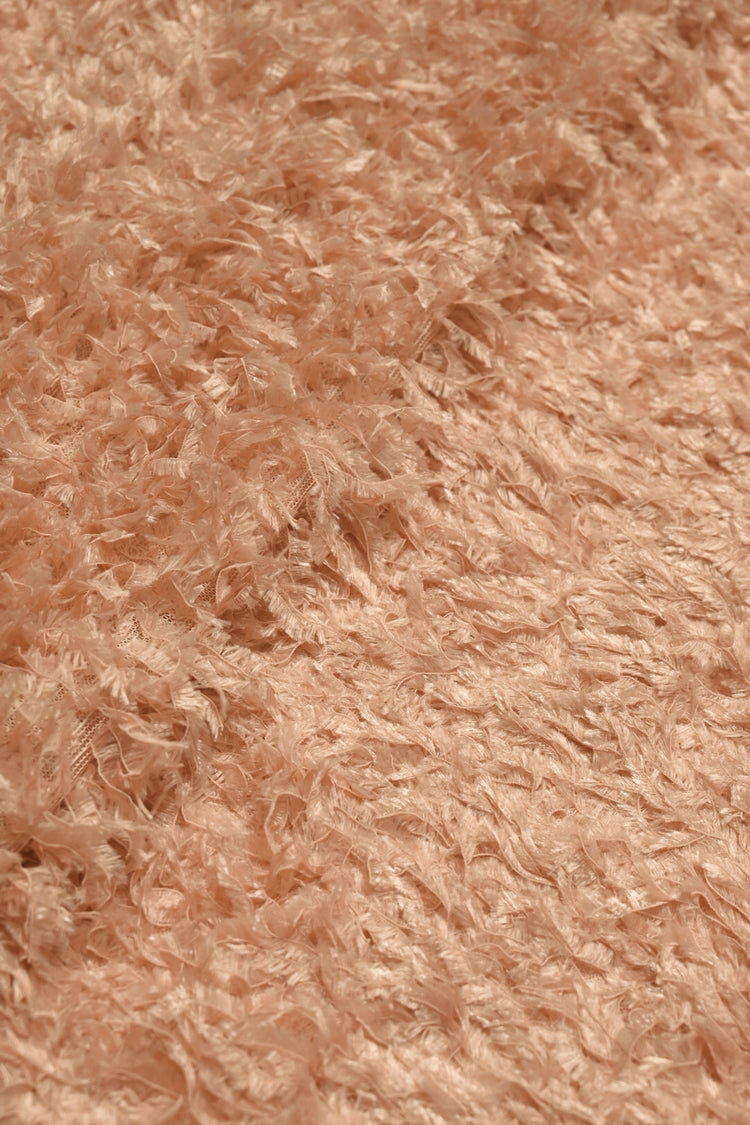 Faux Fur - Cut-Pile Warp Knit - Light Coral