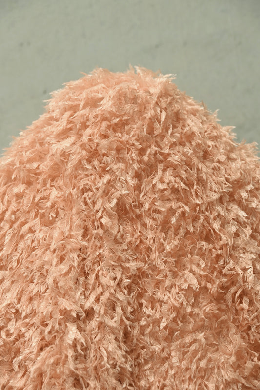 Faux Fur - Cut-Pile Warp Knit - Light Coral