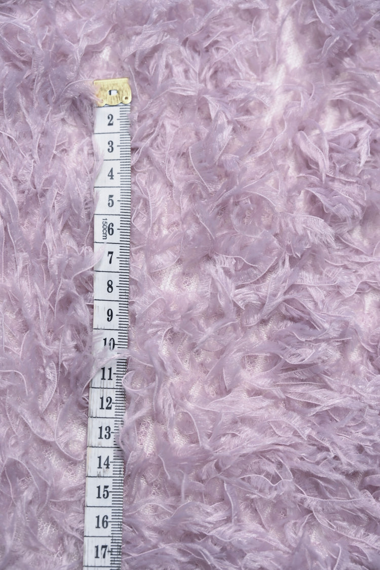 Faux Fur - Cut-Pile Warp Knit - Pale Lavender