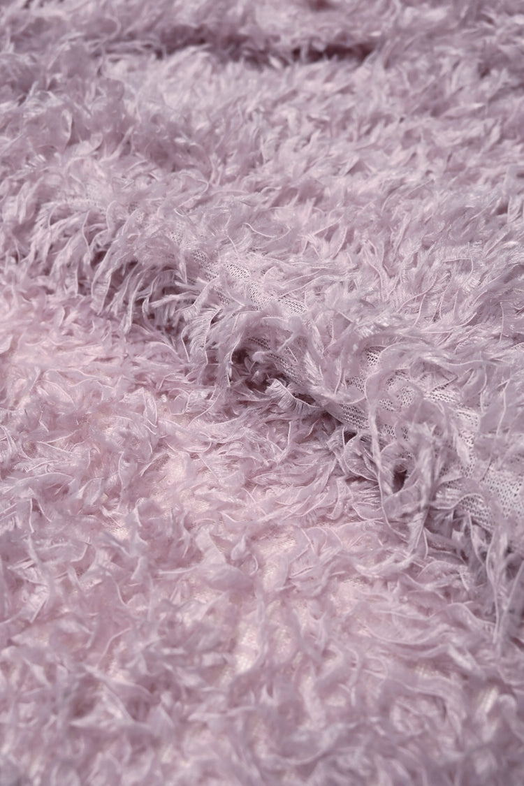 Faux Fur - Cut-Pile Warp Knit - Pale Lavender