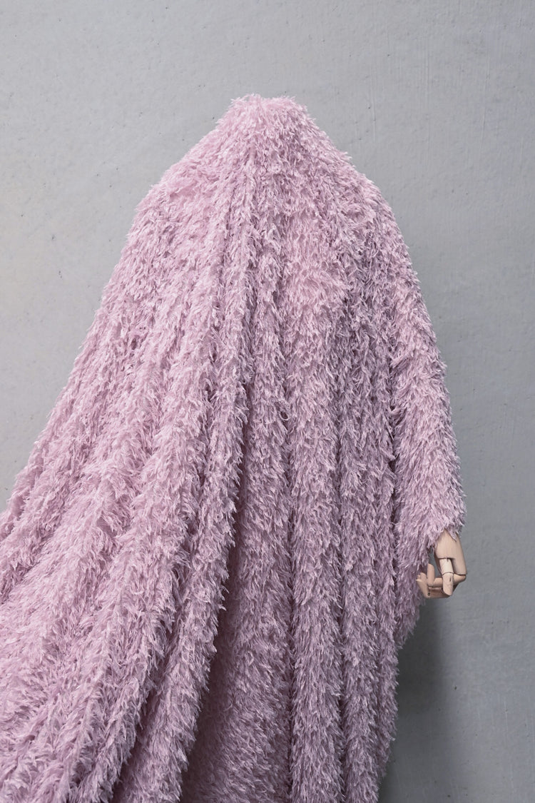 Faux Fur - Cut-Pile Warp Knit - Pale Lavender