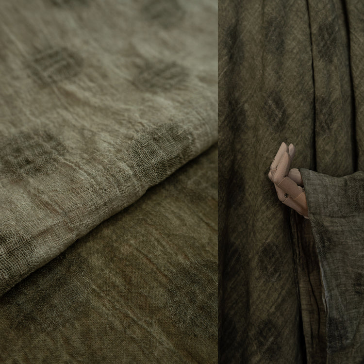 Double Weave Dots - Olive