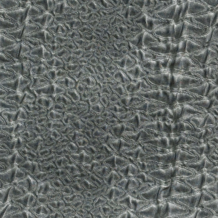 Fine Reptile Scale Stripe Cloque - Dark Khaki