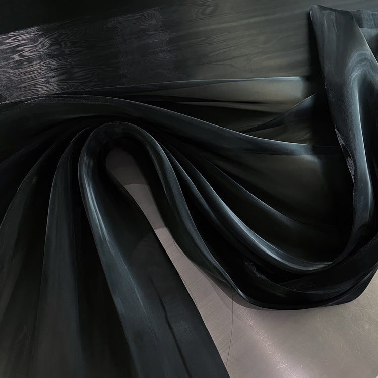 Shimmer Poly/Nylon Organdy (Light Weight Crinoline) - Black