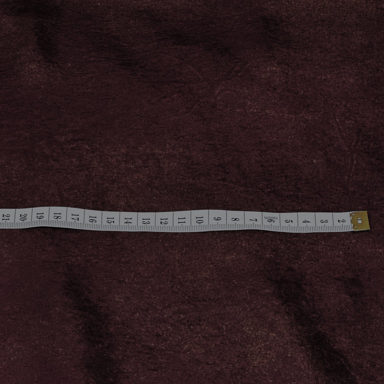 Crushed/Stone Washed Satin - Maroon