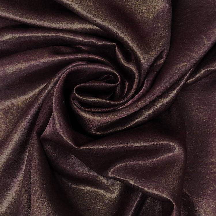 Crushed/Stone Washed Satin - Maroon