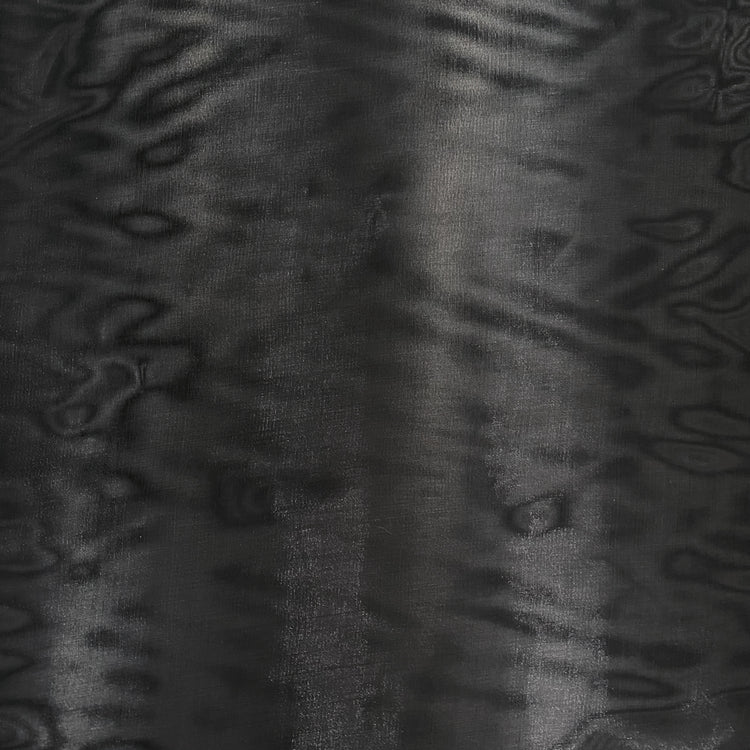 Liquid Shimmer Organza - Metallic Warp - Black