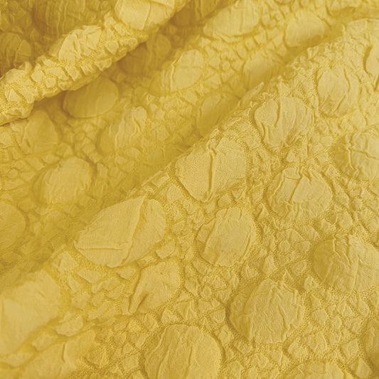 Mosaic Polka Dot Bubble Cloqué - Lemon