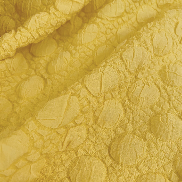 Mosaic Polka Dot Bubble Cloqué - Lemon