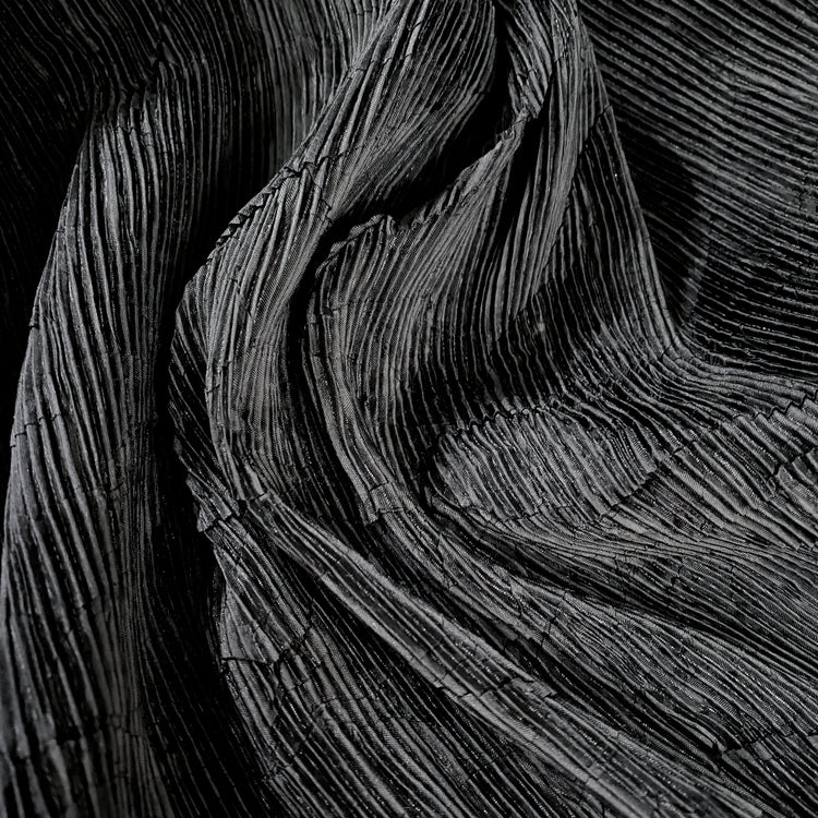 Crease-Pressed Plisse - Black