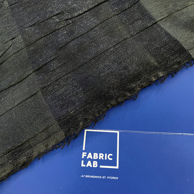 Sheer Crinkle Satin - Graphite