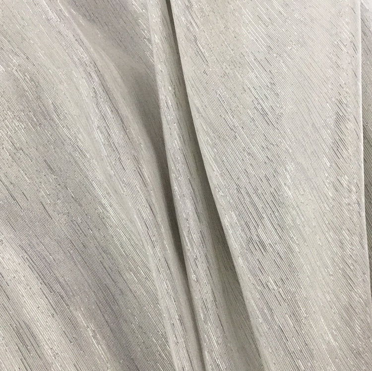 Metallic Dupion - White/Silver