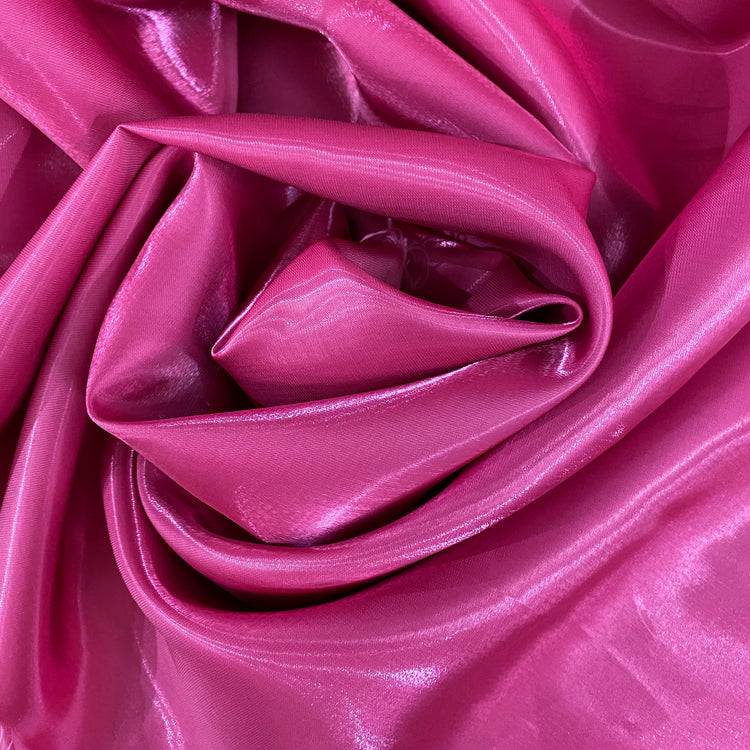 Shimmering Lake Satin - Deep Pink